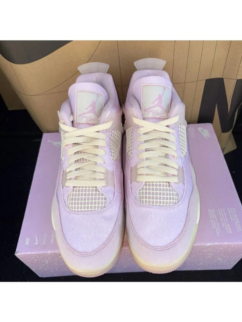 NEW Nike Air Jordan 4 Retro Iced Carmine Pink IB6716-600 Men 8.5, Women 10